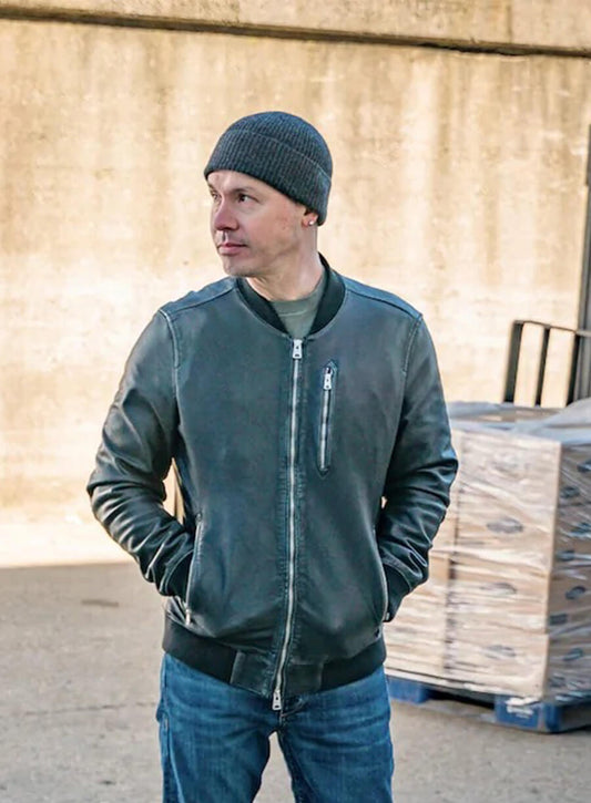 Chicago P.D. Jon Seda Antonio Dawson Black Varsity Leather Jacket