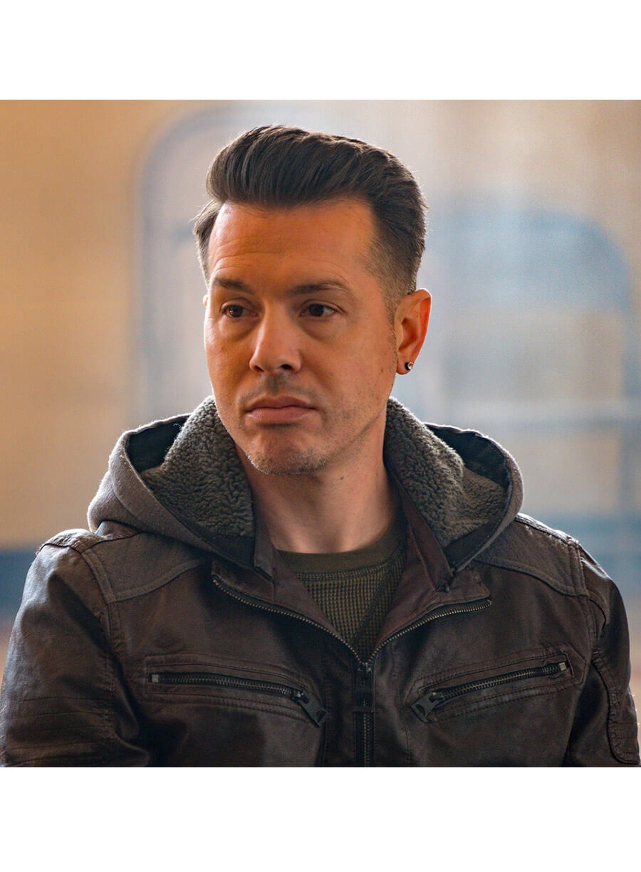 Chicago P.D. Jon Seda Antonio Dawson Hooded Leather Jacket