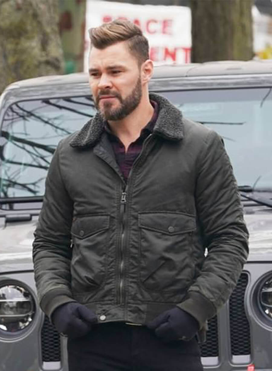 Chicago P.D. Patrick John Flueger Adam Black Jacket