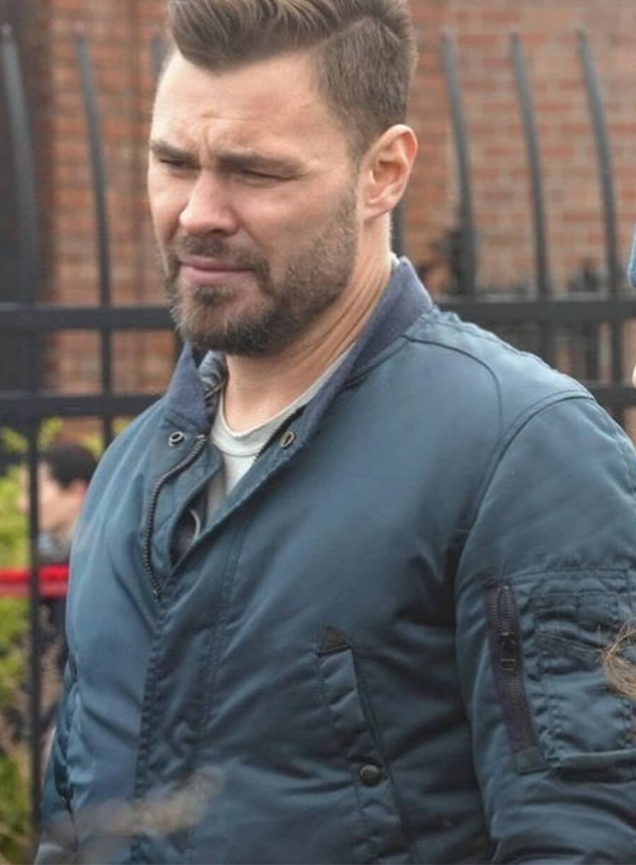 Chicago P.D. Patrick John Flueger Adam Blue Jacket