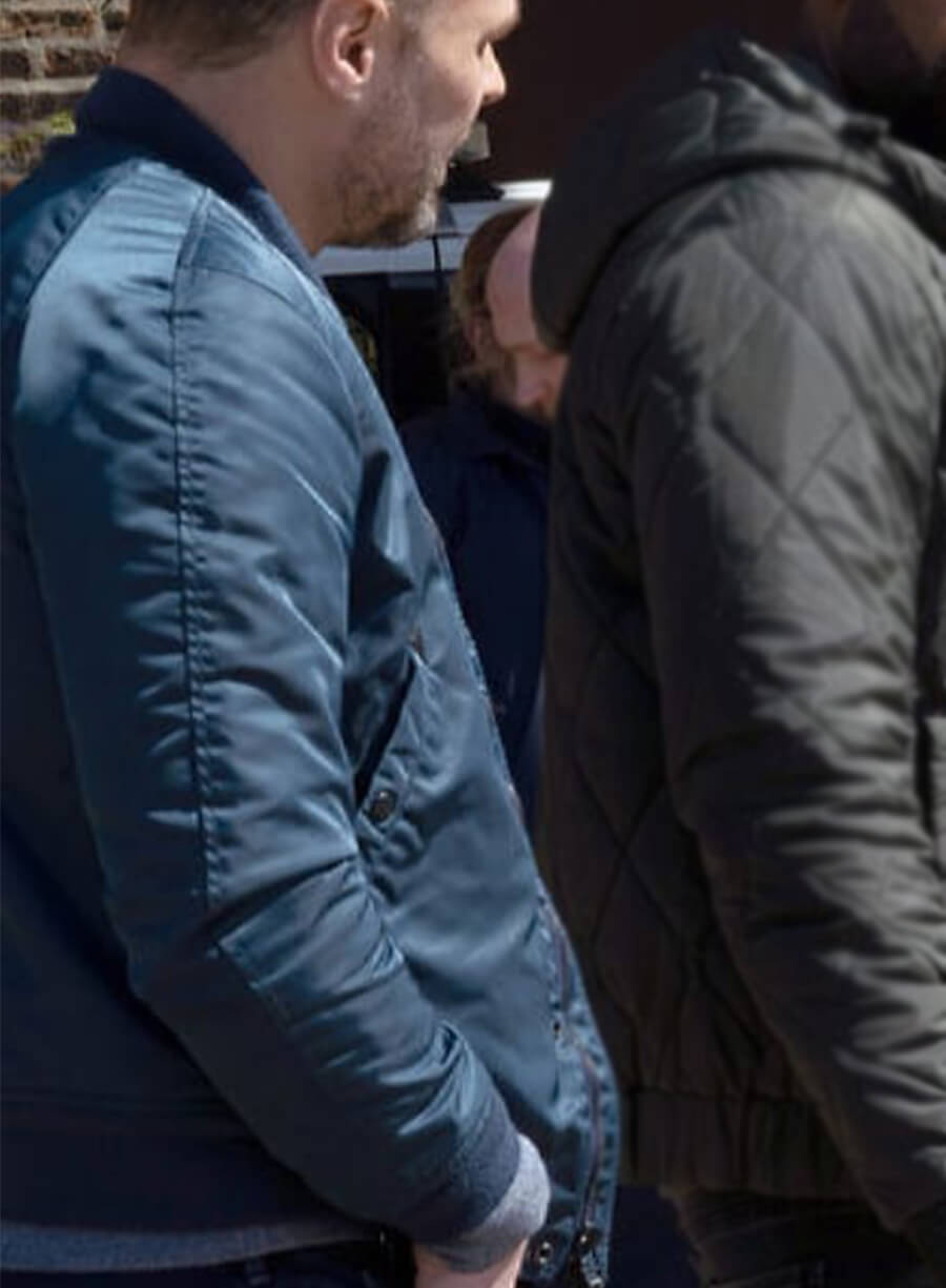 Chicago P.D. Patrick John Flueger Adam Blue Jacket