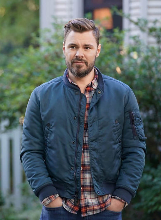 Chicago P.D. Patrick John Flueger Adam Blue Jacket