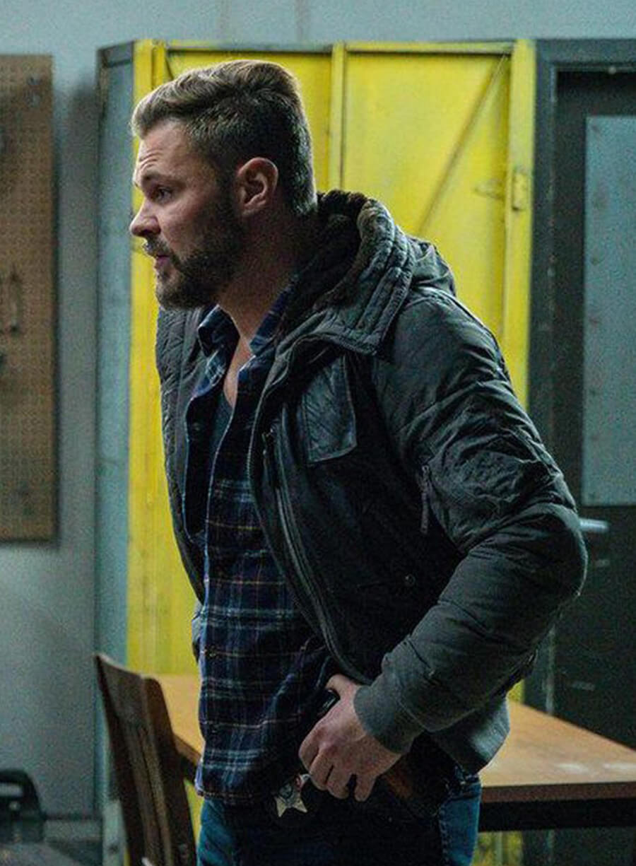 Chicago P.D. Patrick John Flueger Adam Hooded Jacket