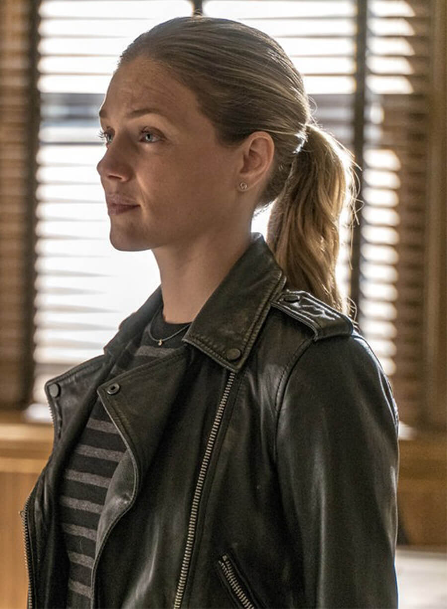 Chicago P.D. Tracy Spiridakos Hailey Upton Leather Jacket
