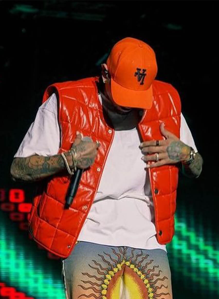 Chris Brown Puffer Vest 