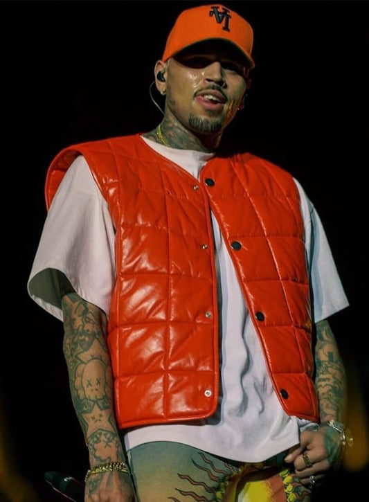 Chris Brown Puffer Vest 