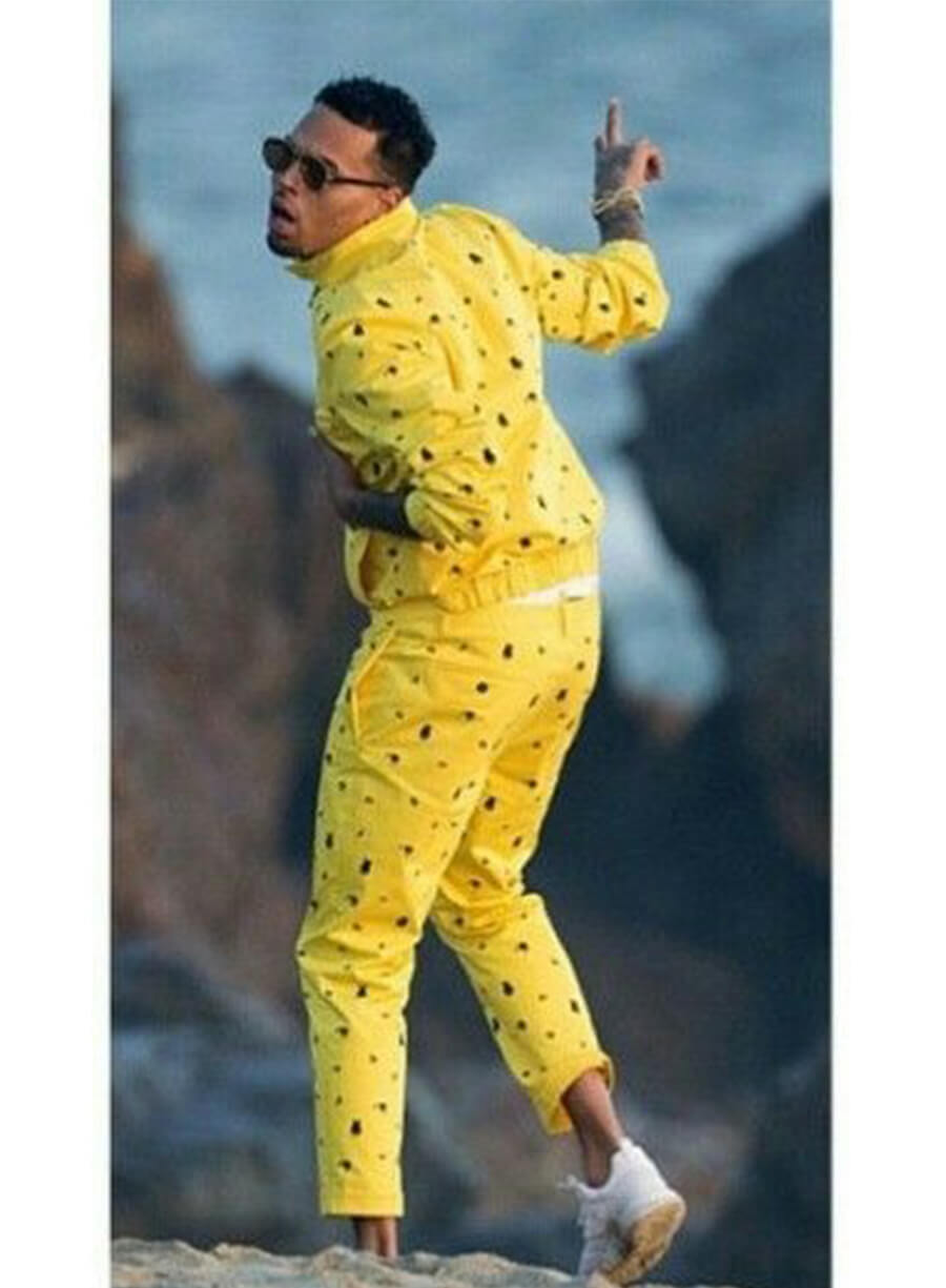 Chris Brown Yellow Tracksuit