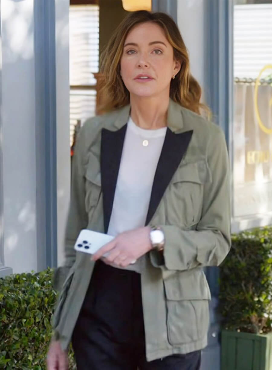 Christa Miller Shrinking S02 Liz Green Cotton Jacket