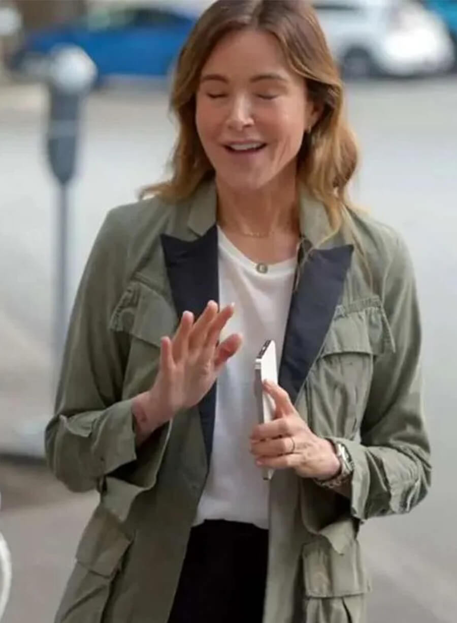 Christa Miller Shrinking S02 Liz Green Cotton Jacket