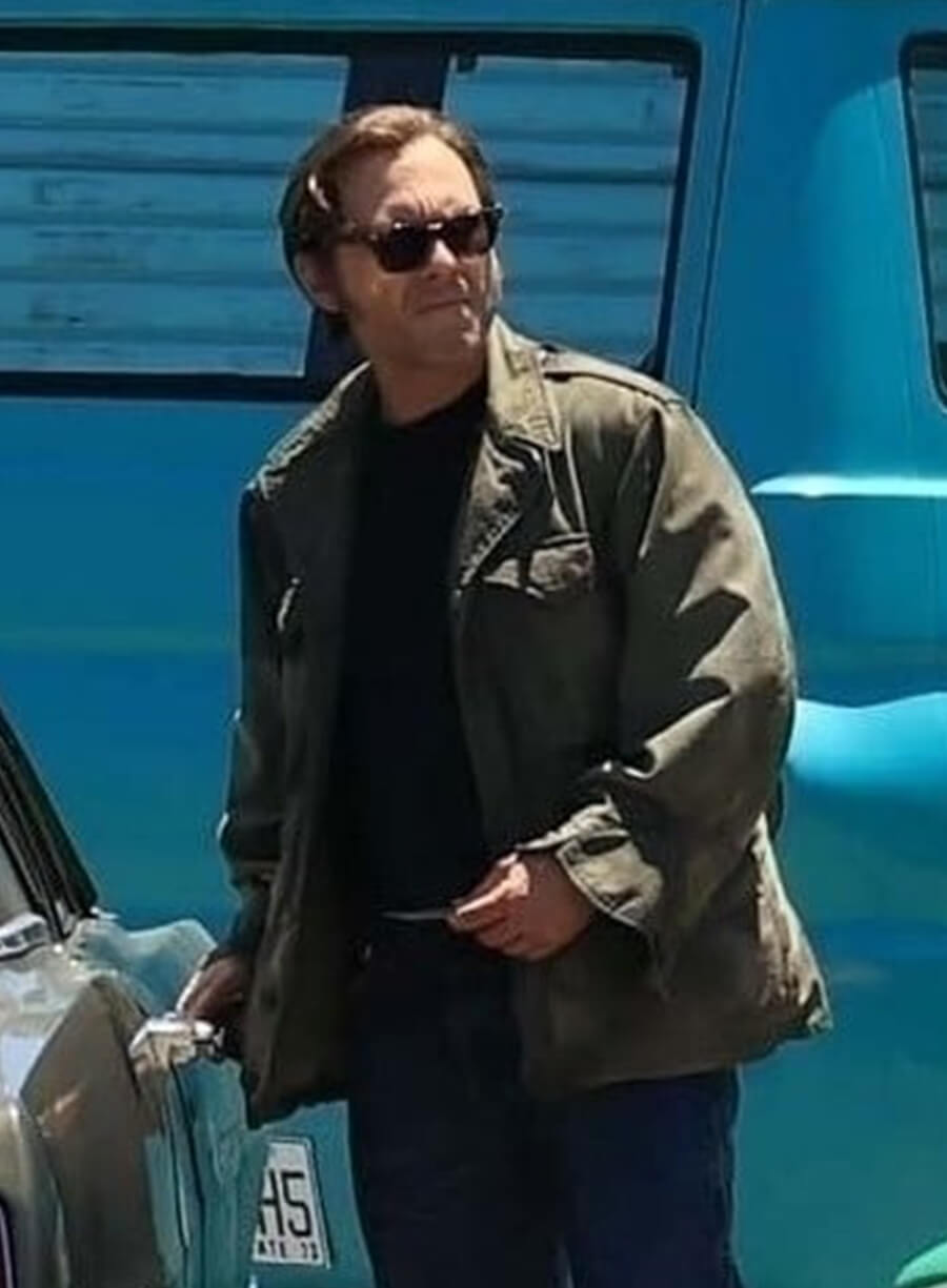 Christian Slater Dexter Original Sin 2024 Harry Morgan Green Jacket