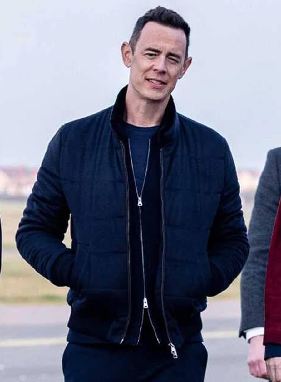 Colin Hanks Silo S03 Per Stensen Blue Jacket