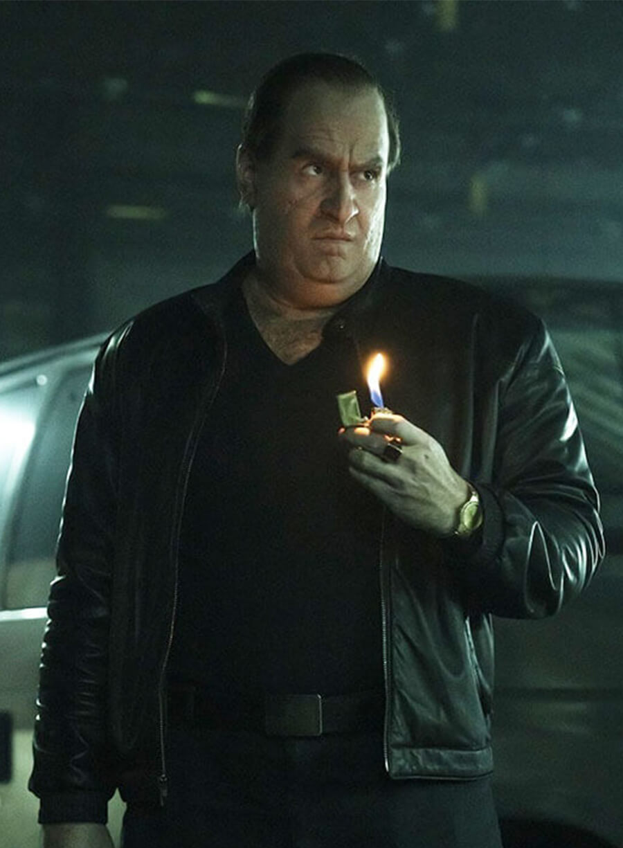 Collin Farrell The Penguin Oswald Cobblepot Black Leather Jacket
