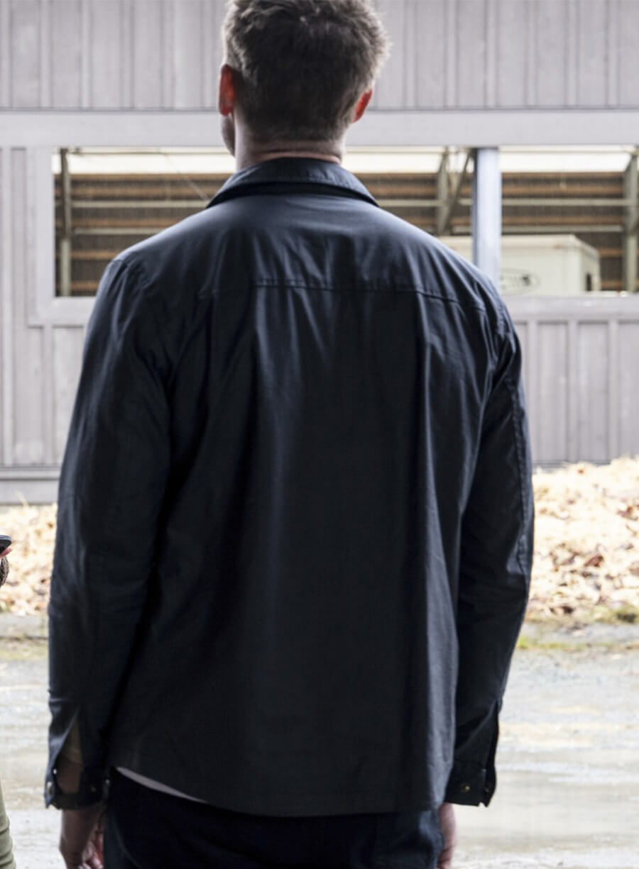 Colter Shaw Tracker Justin Hartley Black Belstaff Tour Jacket