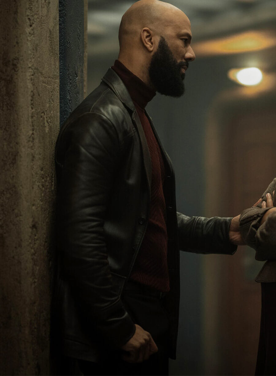 Common Tv Series Silo Robert Sims Leather Blazer Coat