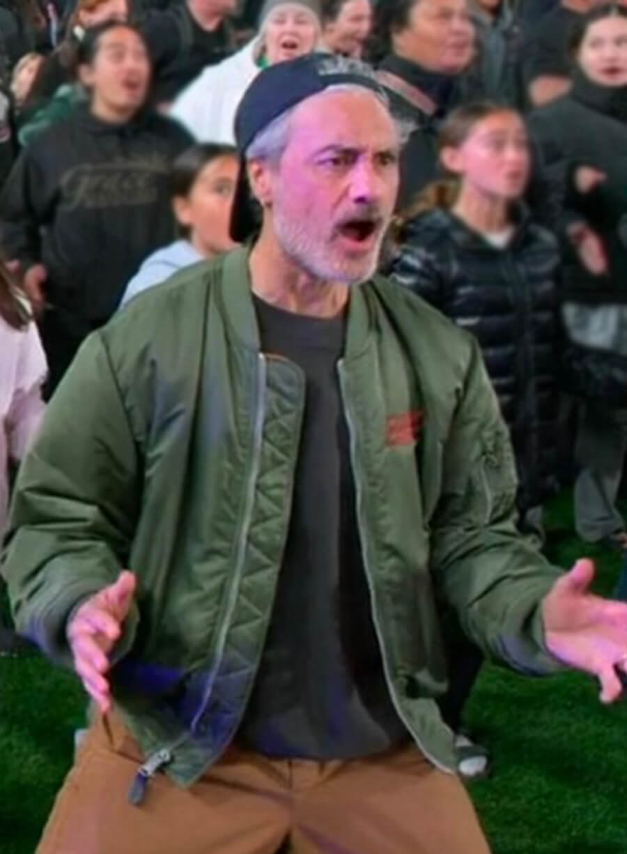 Conan O'Brien Must Go Season 2 Sebastian fan and painter Green Jacket