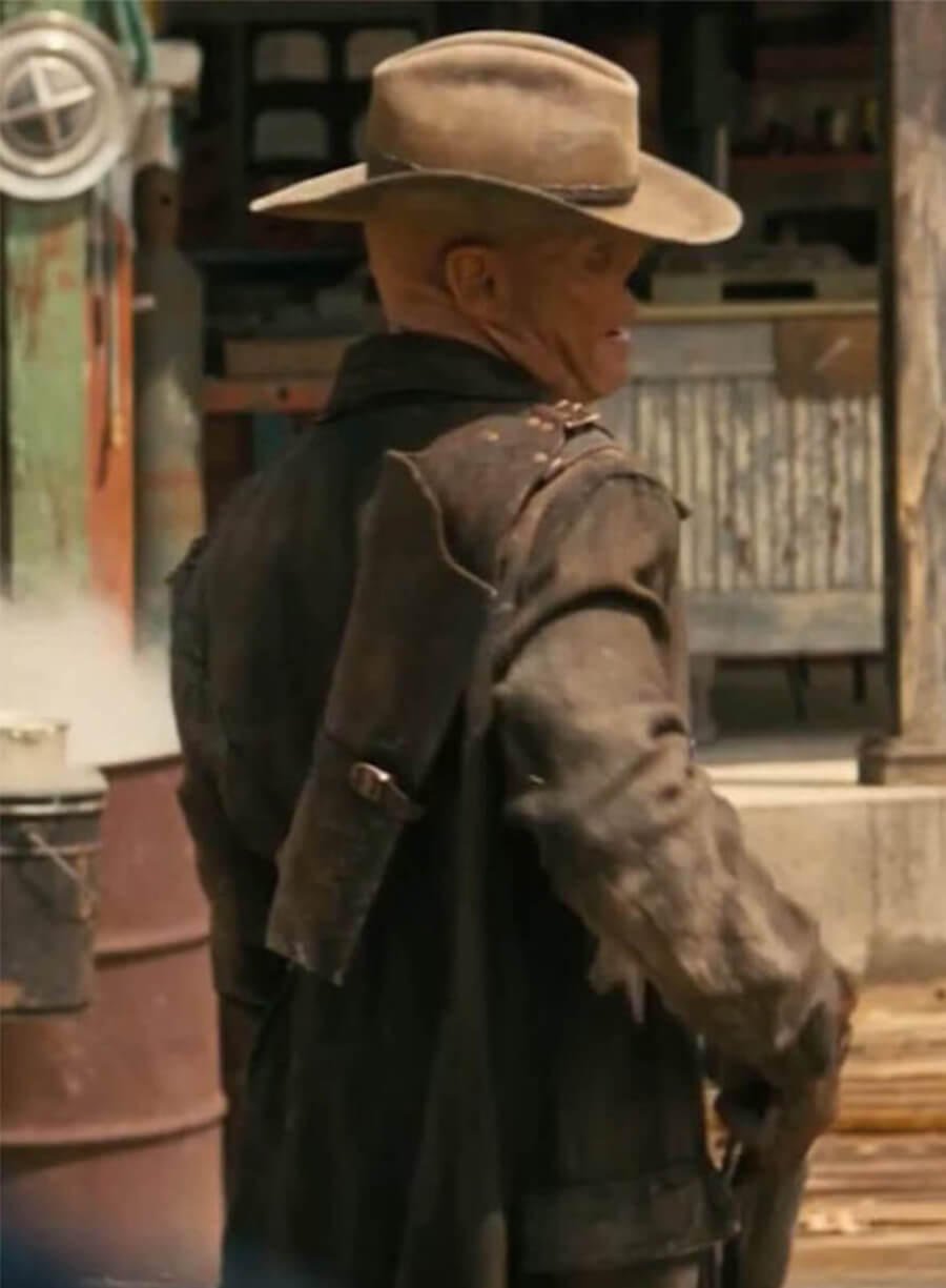 Cooper Howard Fallout 2024 Brown Distressed Coat