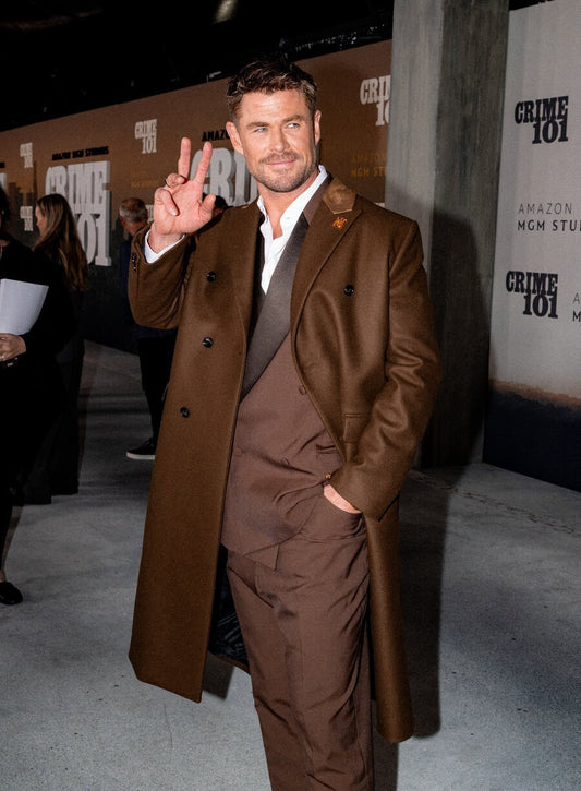 Crime 101 2026 Premiere Event Chris Hemsworth Coat