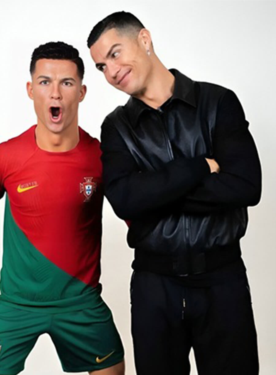 Cristiano Ronaldo Leather Black Jacket
