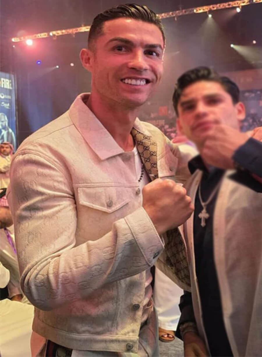  Cristiano Ronaldo White Jacket