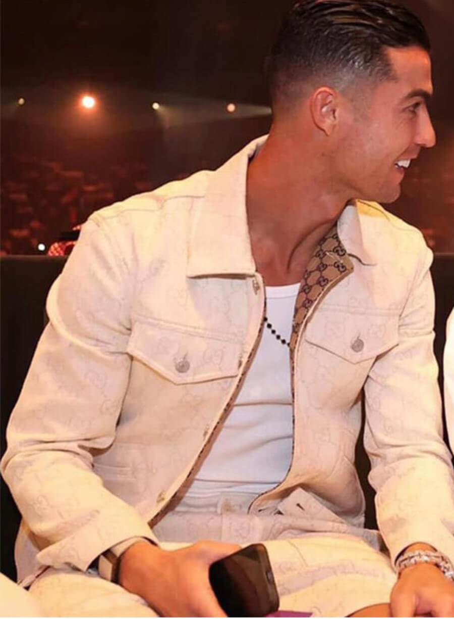  Cristiano Ronaldo White Jacket