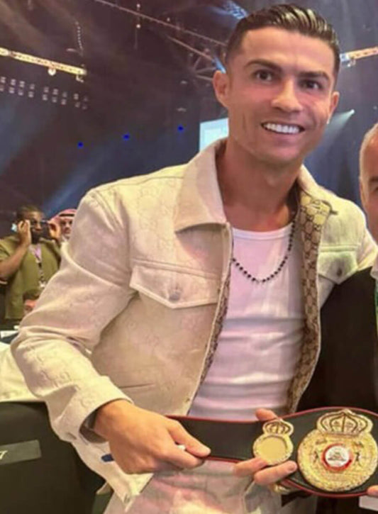  Cristiano Ronaldo White Jacket