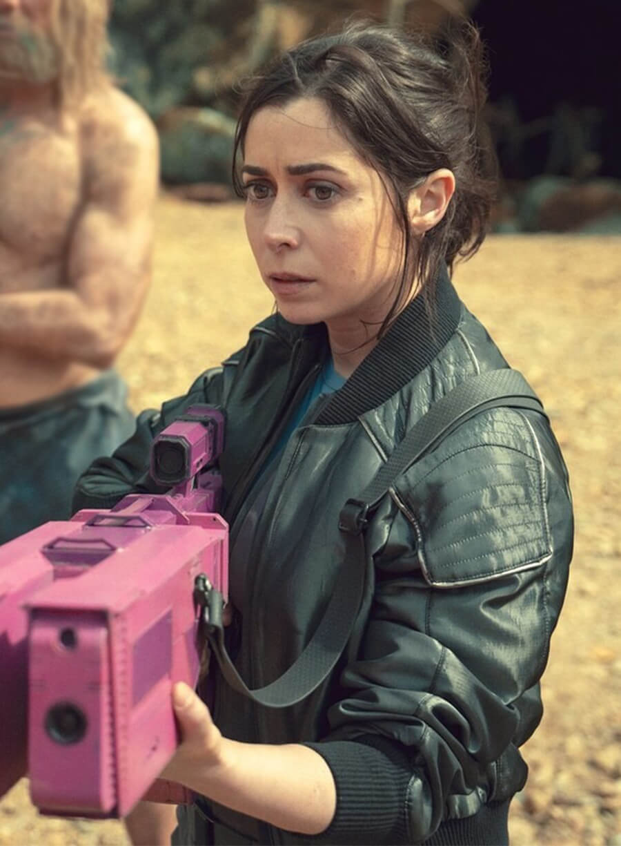 Cristin Milioti Black Mirror S07 Nanette Cole Black Jacket