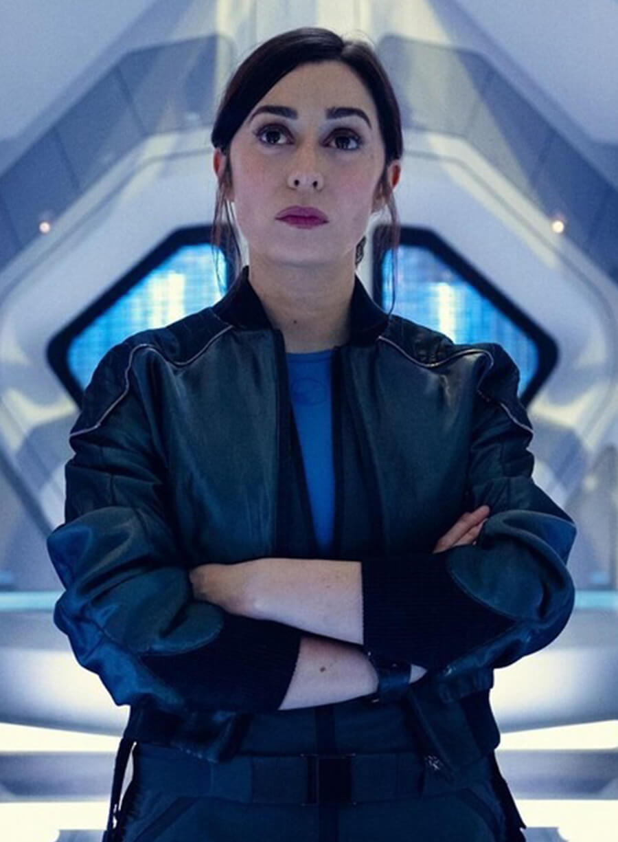 Cristin Milioti Black Mirror S07 Nanette Cole Black Jacket