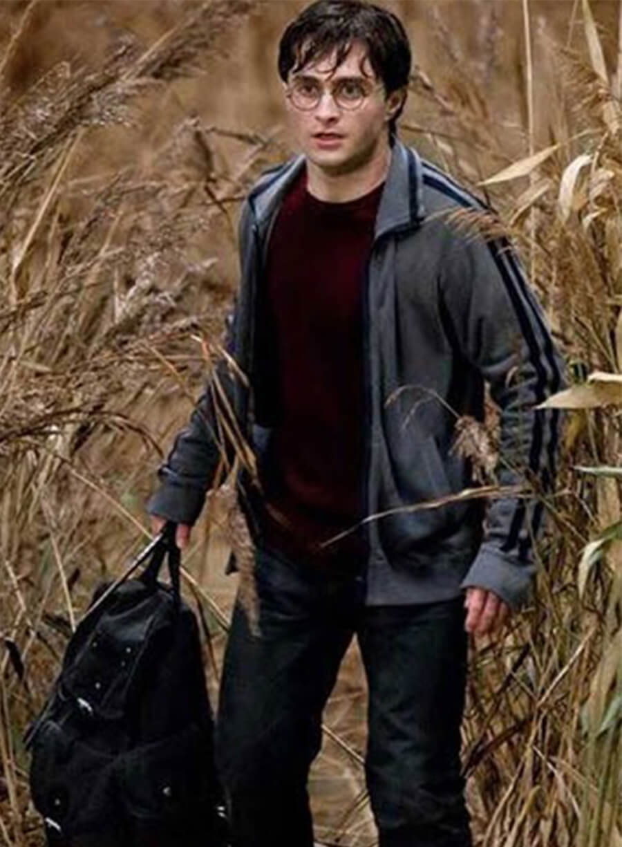 Daniel Radcliffe Harry Potter and the Deathly Hallows Grey Track Jacket