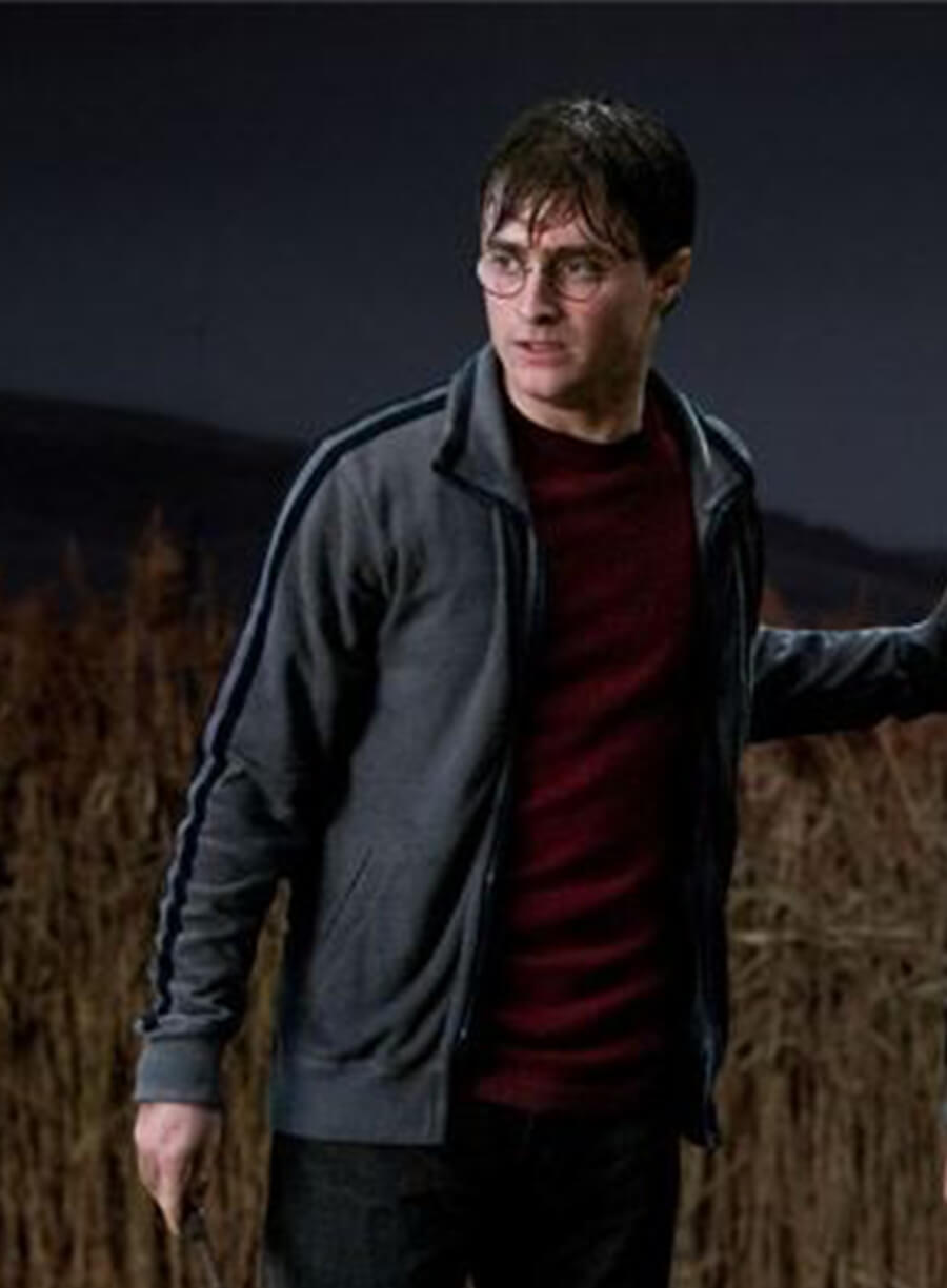 Daniel Radcliffe Harry Potter and the Deathly Hallows Grey Track Jacket
