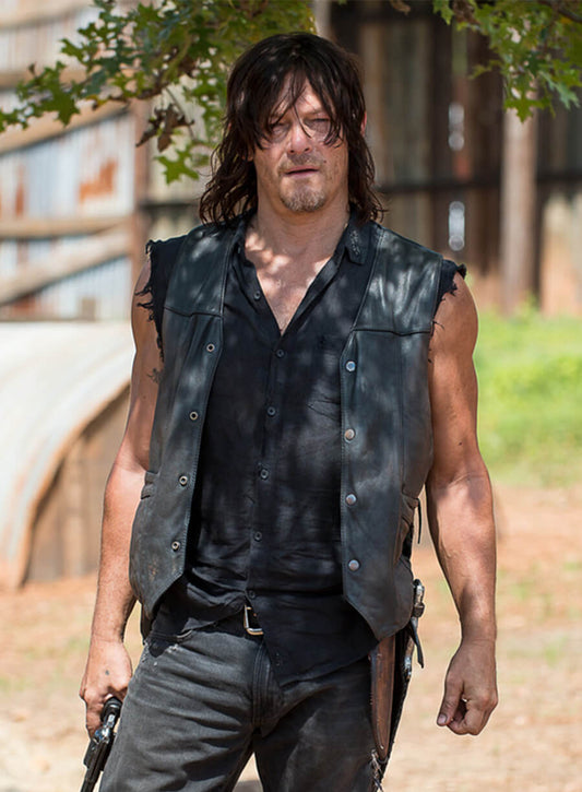 Daryl Dixon The Walking Dead Leather Vest