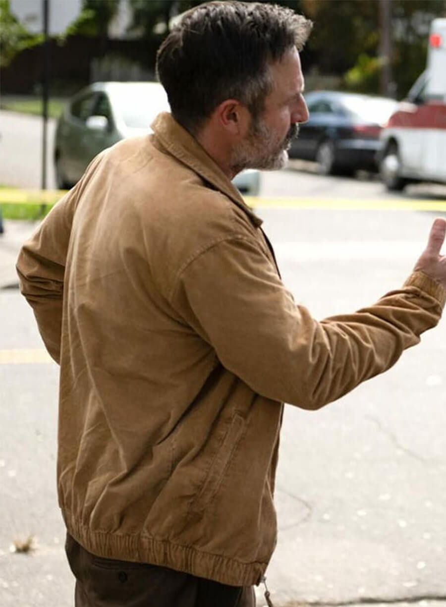 David Arquette Scream 2022 Dewey Riley Brown Jacket