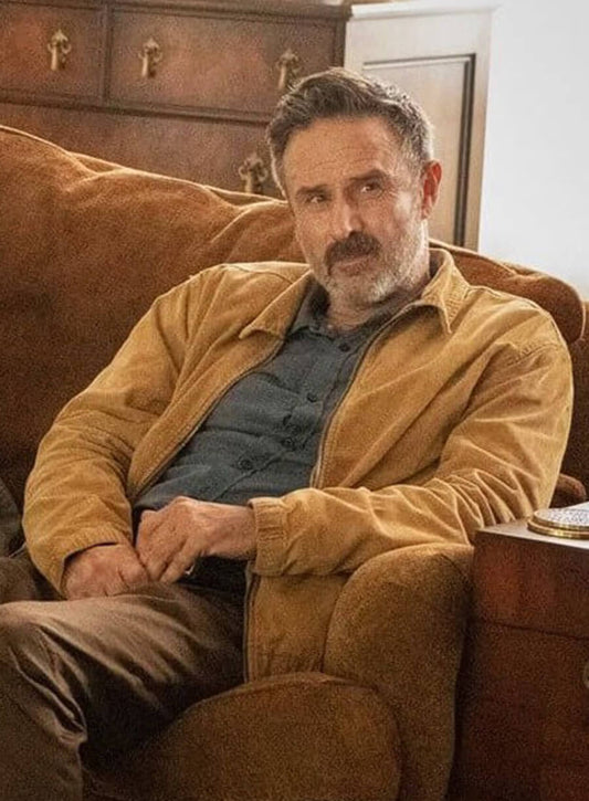 David Arquette Scream 2022 Dewey Riley Brown Jacket