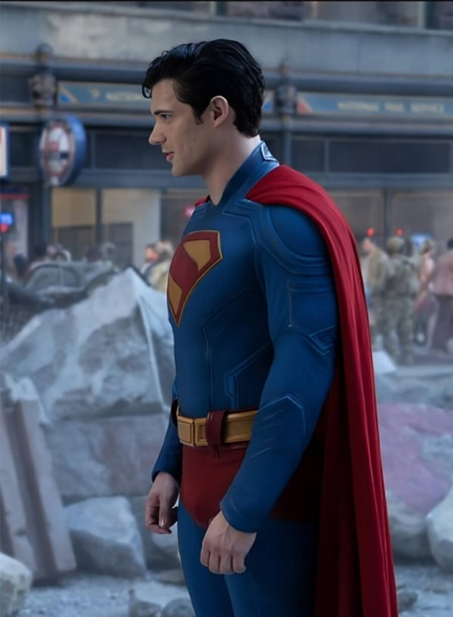 David Corenswet Superman 2025 Blue Costume Jacket