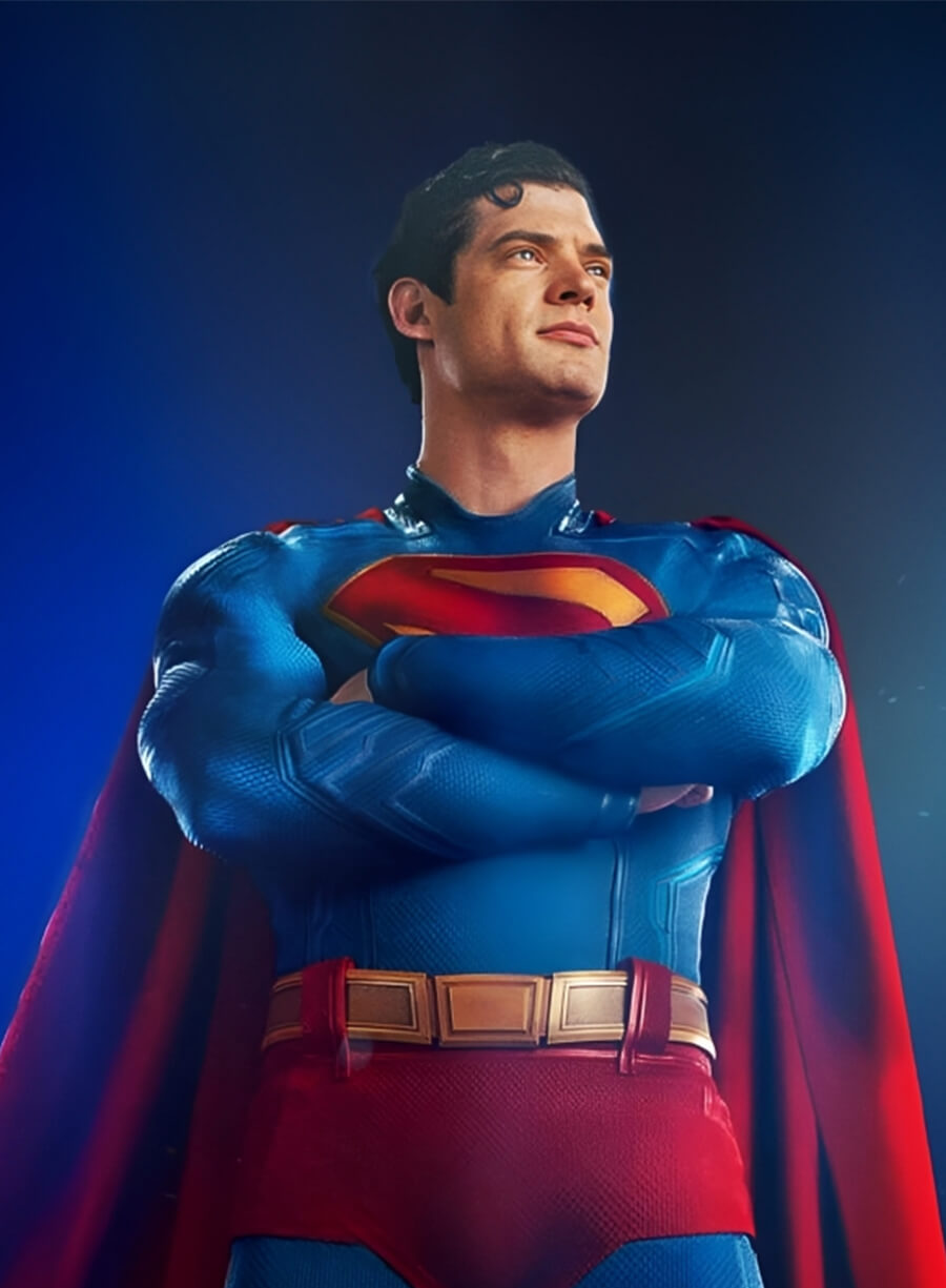David Corenswet Superman 2025 Blue Costume Jacket