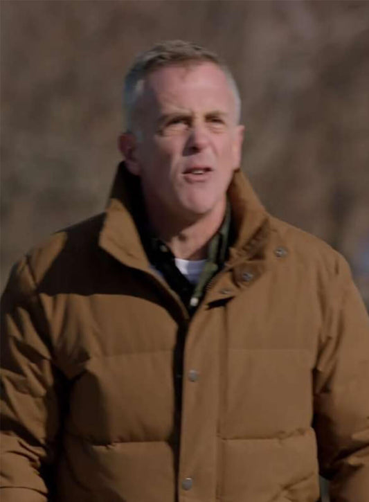 David Eigenberg Christopher Herrmann Chicago Fire S12 Brown Jacket