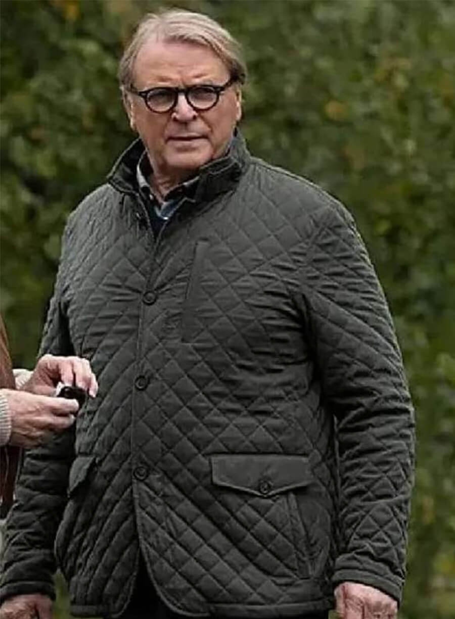 David Rasche Succession S04 Karl Muller Green Quilted Jacket