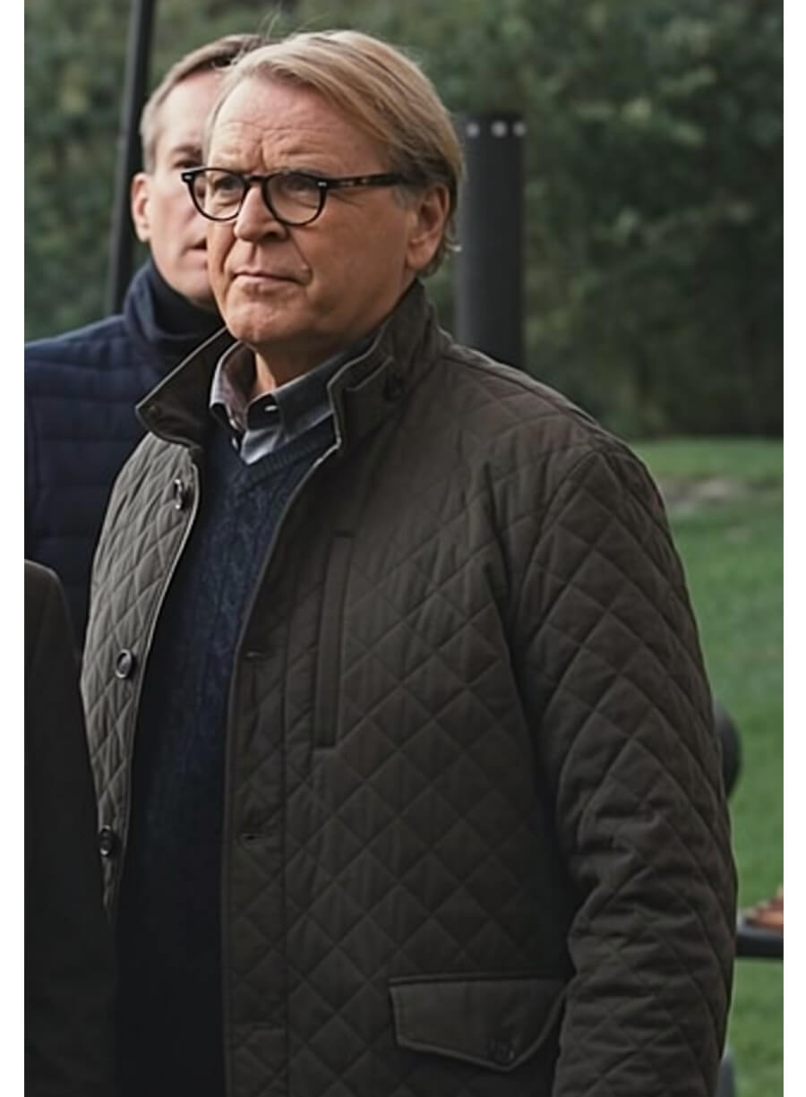 David Rasche Succession S04 Karl Muller Green Quilted Jacket