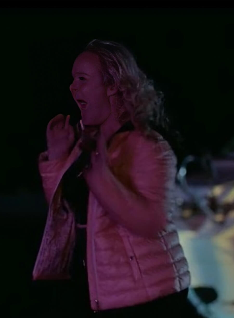  Deadloch Katie Robertson Vanessa Latham Pink Puffer Jacket