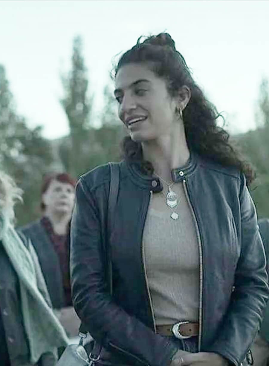 Deadloch Nadiyah Zammit Mia Morrissey Leather Jacket