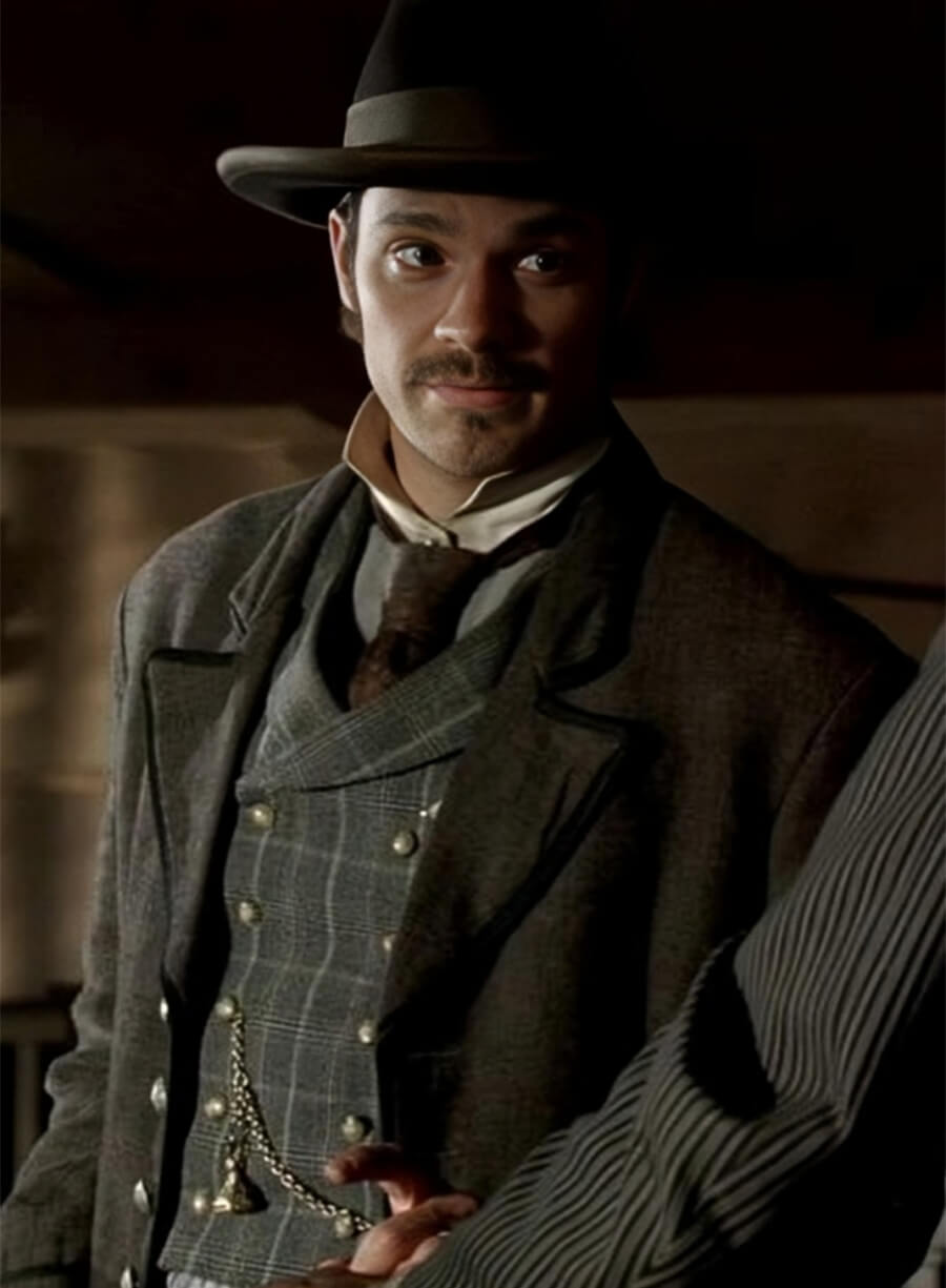 Deadwood Timothy Olyphant Seth Bullock Grey Coat