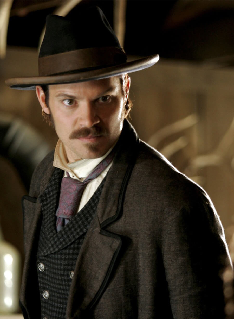 Deadwood Timothy Olyphant Seth Bullock Grey Coat