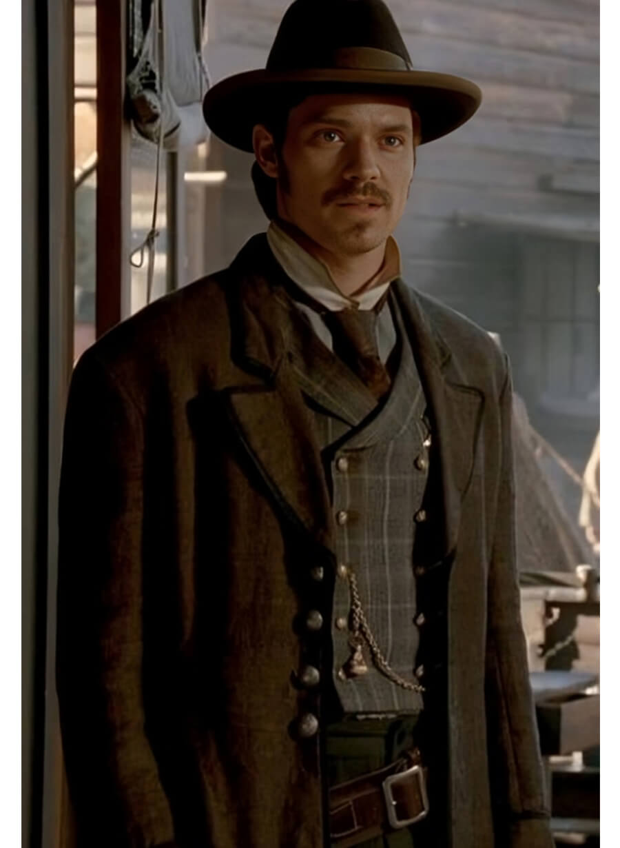 Deadwood Timothy Olyphant Seth Bullock Grey Coat