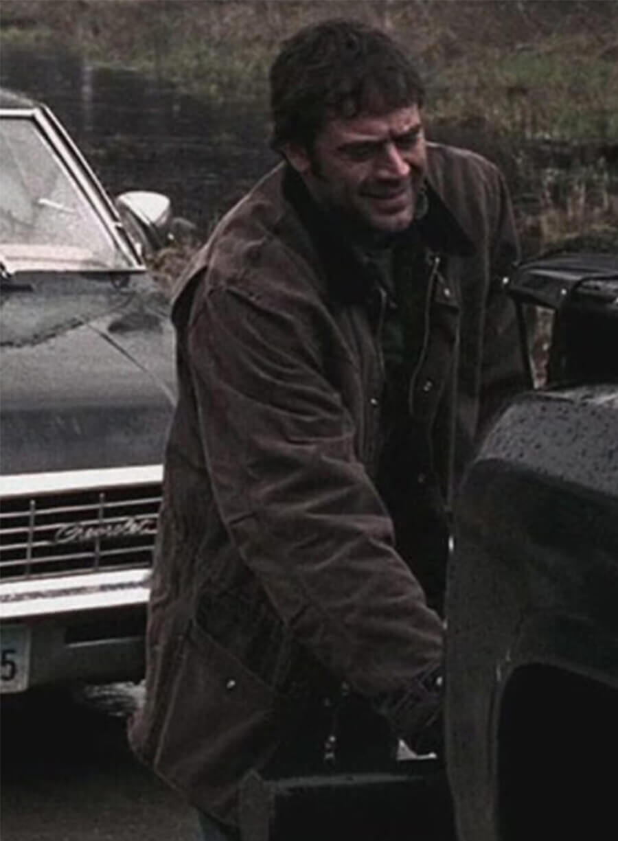Dean Morgan Supernatural John Winchester Brown Jacket