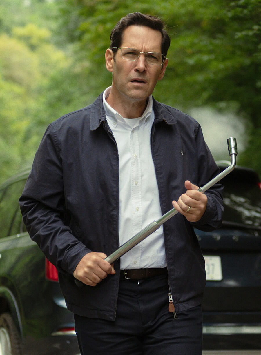 Death of a Unicorn 2025 Paul Rudd Elliot Black Jacket 