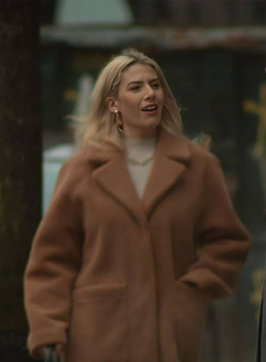 Deborah Ann Woll Daredevil Born Again Karen Page Brown Wool Coat