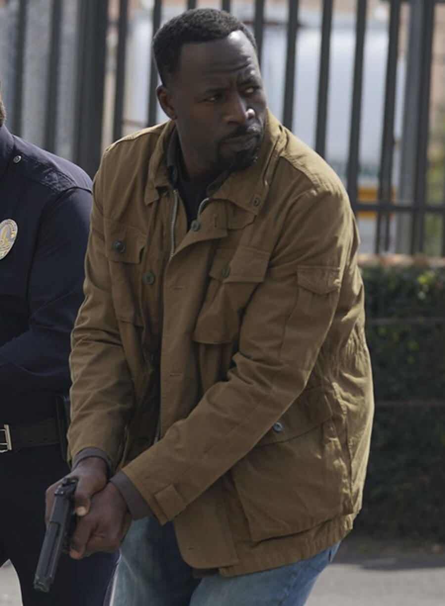 Demetrius Grosse The Rookie Kevin Wolfe Brown Cotton Jacket 