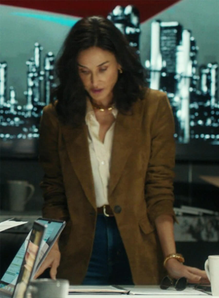 Demi Moore Landman Cami Miller Brown Blazer
