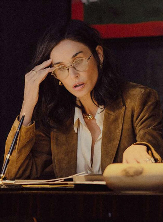 Demi Moore Landman Cami Miller Brown Blazer