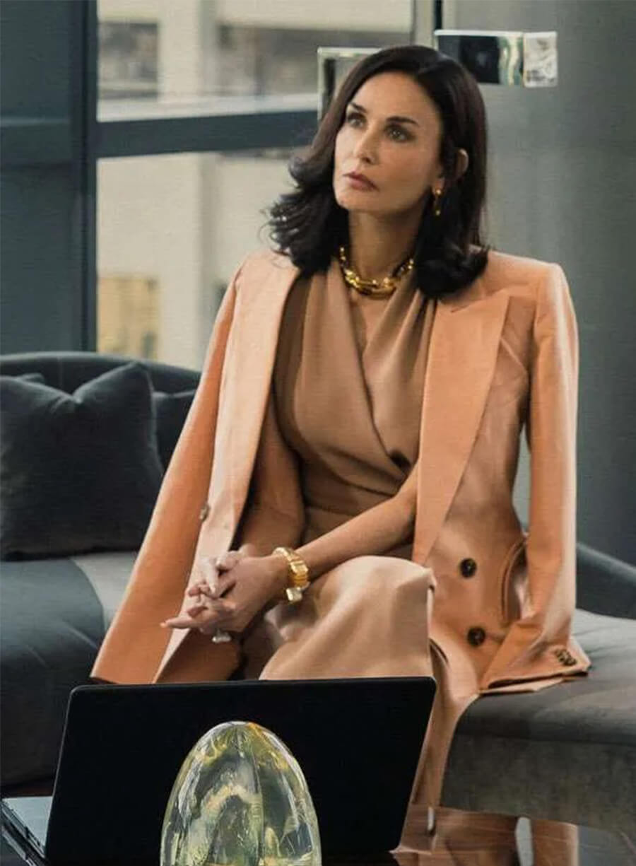 Demi Moore Landman S02 Cami Miller Peach Blazer