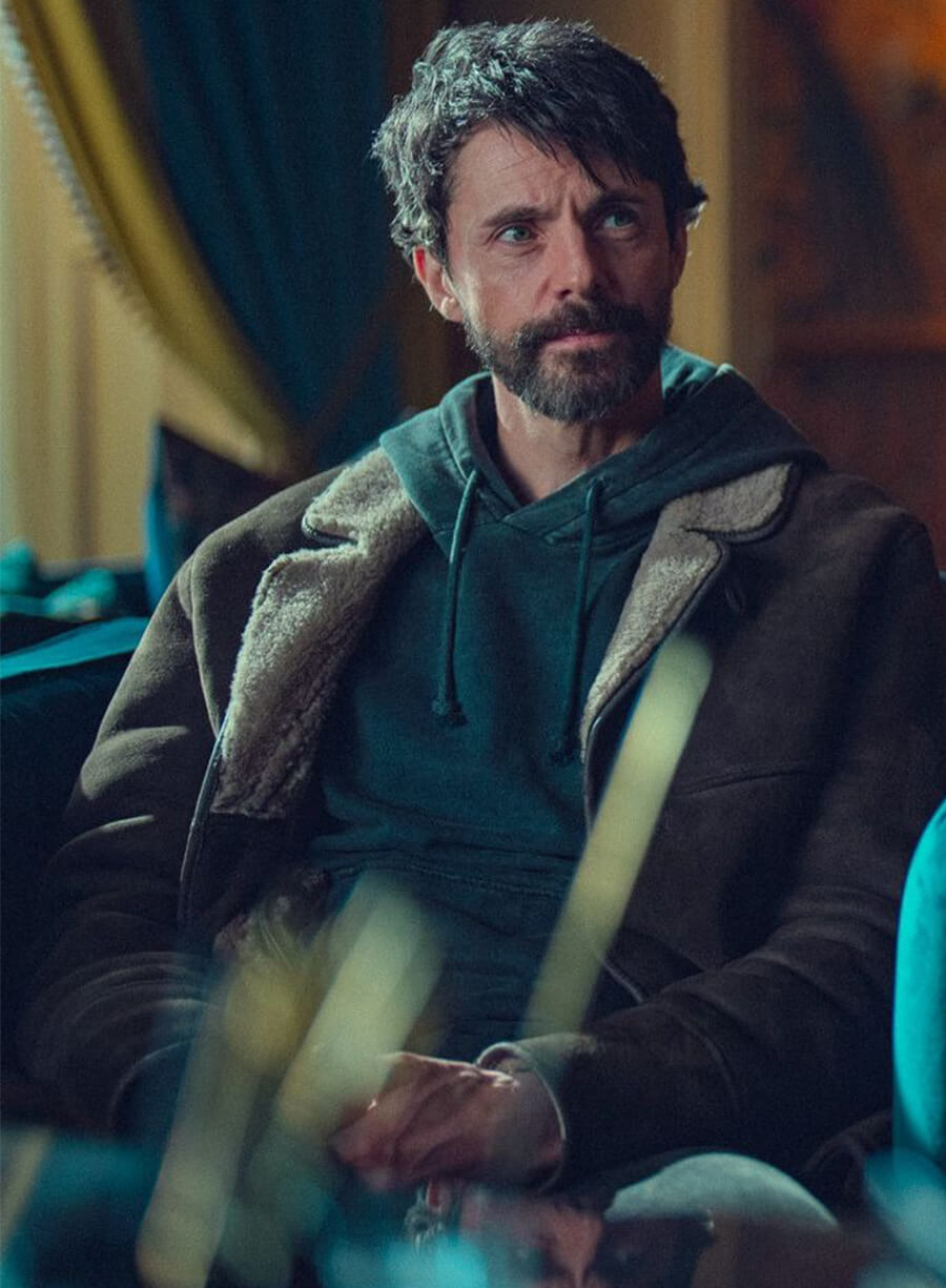 Dept. Q Matthew Goode Carl Morck Shearling Coat
